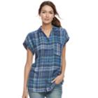 Women's Sonoma Goods For Life&trade; Dolman Shirt, Size: Small, Dark Blue