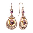 1928 Flower Drop Earrings, Women's, Multicolor
