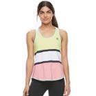 Women's Fila Sport&reg; Striped Racerback Tank, Size: Small, Brt Green