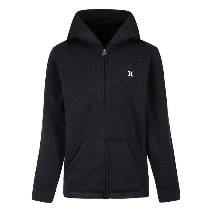 Boys 8-20 Hurley Full-zip Fleece Hoodie, Size: Medium, Med Grey