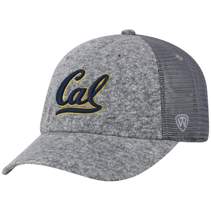 Adult Top Of The World Cal Golden Bears Fragment Adjustable Cap, Men's, Med Grey