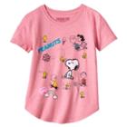 Girls Plus Size Peanuts Characters Graphic Tee, Size: Xxl Plus, Pink