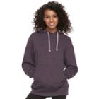 Juniors' So&reg; Oversized Fleece Hoodie, Teens, Size: Large, Drk Purple