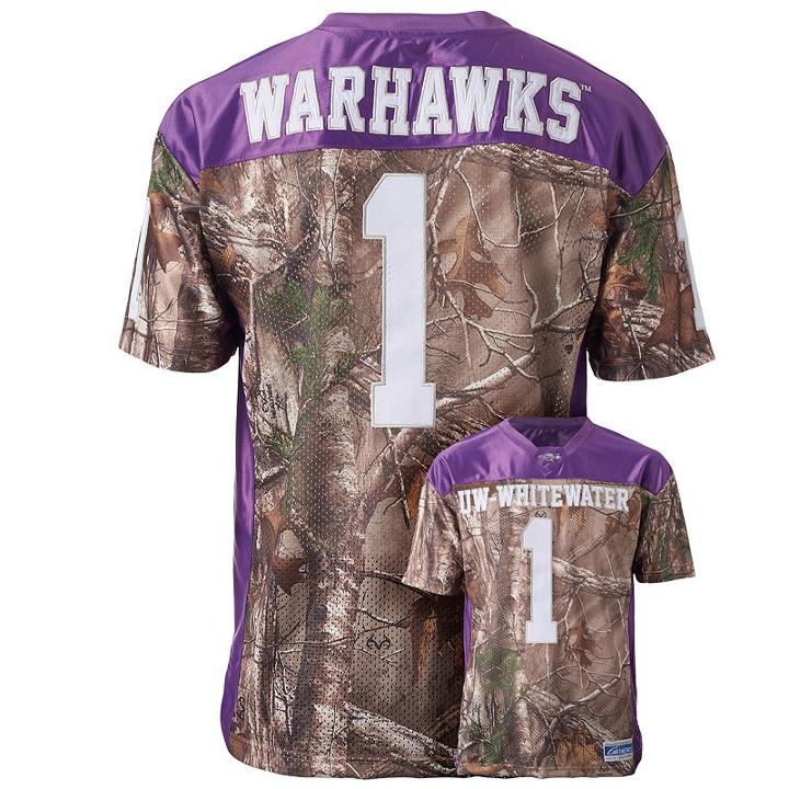 Men's Uw-whitewater Warhawks Game Day Realtree Camo Jersey, Size: Medium, Brown