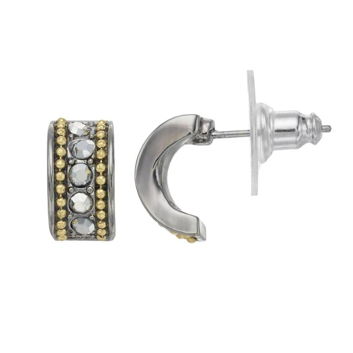 Simply Vera Vera Wang Nickel Free Semi Hoop Earrings, Women's, Multicolor