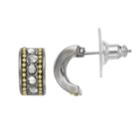 Simply Vera Vera Wang Nickel Free Semi Hoop Earrings, Women's, Multicolor