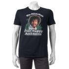 Men's Bob Ross No Mistakes, Just Happy Accidents Tee, Size: Large, Black