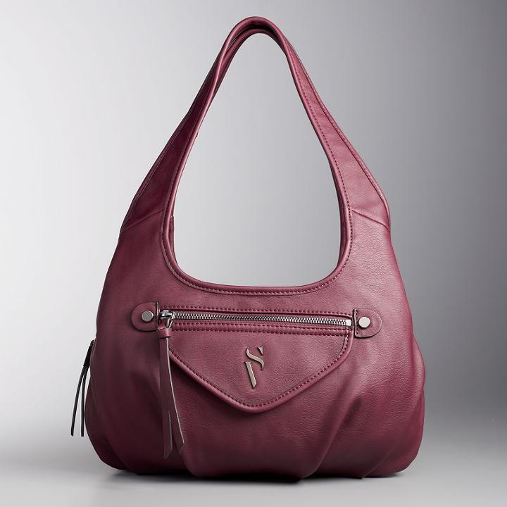 Simply Vera Vera Wang Sidekick Satchel, Women's, Red
