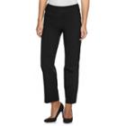 Petite Croft & Barrow&reg; Pull-on Straight-leg Dress Pants, Women's, Size: 8 Petite, Black