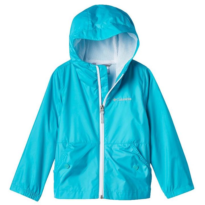 Girls 4-18 Columbia Lightweight Solid Rain Jacket, Girl's, Size: Xxs (4-5), Green Oth