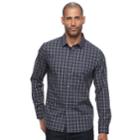 Men's Apt. 9&reg; Slim-fit Stretch Button-down Shirt, Size: Xl Slim, Blue