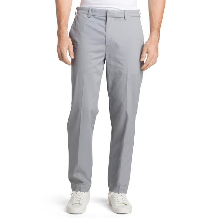 Men's Izod Straight-fit Premium Stretch Chino Pants, Size: 38x34, Med Grey