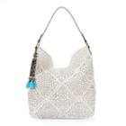 Sonoma Goods For Life&trade; Rosa Laser-cut Hobo, Women's, White