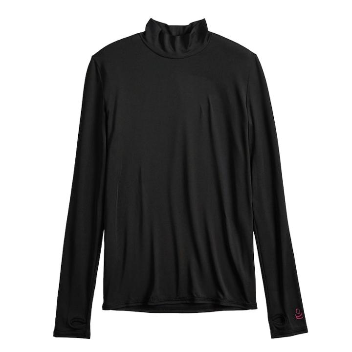 Girls 4-16 Cuddl Duds Long Sleeve Turtleneck Top, Size: 4-5, Black