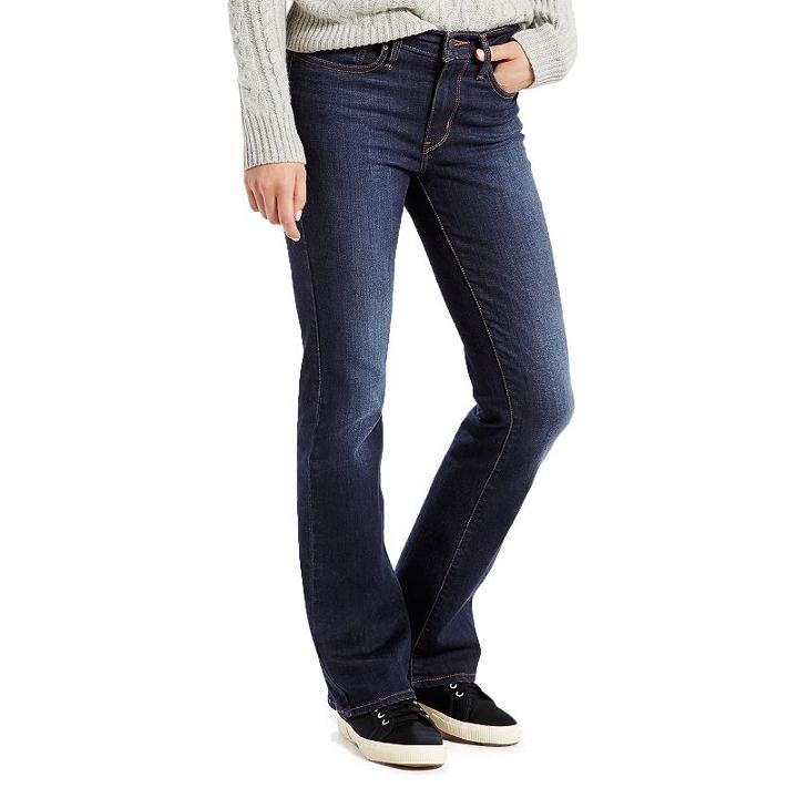 Women's Levi's&reg; Slimming Bootcut Jeans, Size: 8/29 Short, Dark Blue