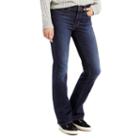 Women's Levi's&reg; Slimming Bootcut Jeans, Size: 8/29 Short, Dark Blue