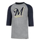 Men's '47 Brand Milwaukee Brewers Club Tee, Size: Xxl, Gray