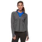 Petite Tek Gear&reg; Shapewear Active Jacket, Women's, Size: S Petite, Dark Grey
