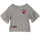 Girls 7-16 Speechless Bell Sleeve Patch Top, Size: Xl, Med Green
