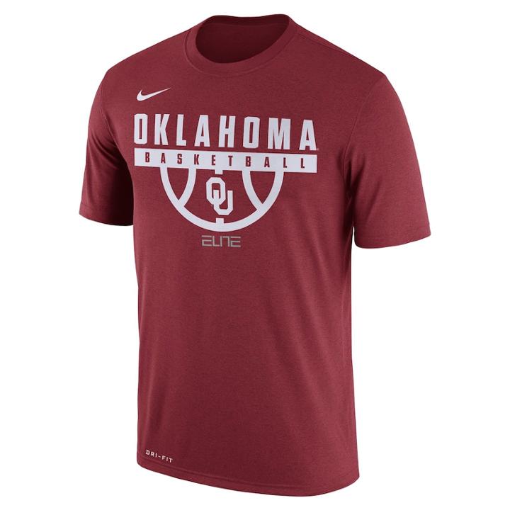 Men's Nike Oklahoma Sooners Dri-fit Basketball Tee, Size: Xl, Red