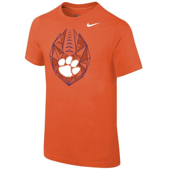 Boys 8-20 Nike Clemson Tigers Football Icon Tee, Size: Xl 18-20, Orange