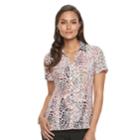 Women's Dana Buchman Release-pleat Blouse, Size: Small, Lt Orange