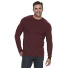 Big & Tall Croft & Barrow&reg; True Comfort Stretch Crewneck Sweater, Men's, Size: Xl Tall, Dark Red