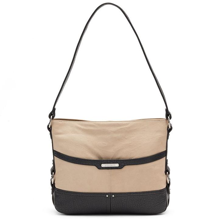 Stone And Co. Lacie Leather Shoulder Bag, Women's, White Oth