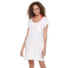 Women's Apt. 9&reg; T-shirt Dress Cover-up, Size: Large, White