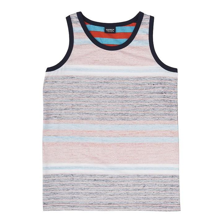 Boys 8-20 French Toast Reverse Print Tank, Boy's, Size: Large, Drk Orange