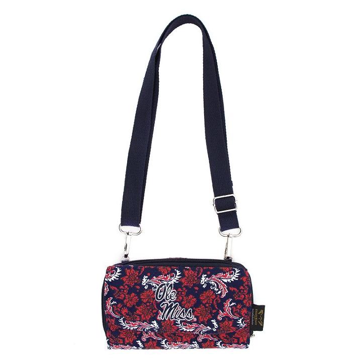 Ole Miss Rebels Bloom Crossbody Wallet, Women's, Multicolor
