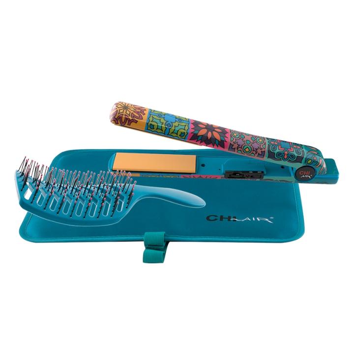 Chi Air Classic 1-in. Tourmaline Ceramic Hair Styling Iron With Brush, Multicolor