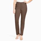 Women's Gloria Vanderbilt Anita Sateen Straight-leg Pants, Size: 18 Short, Med Brown