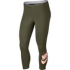 Women's Nike Sportswear Capri Leggings, Size: Xs, Green