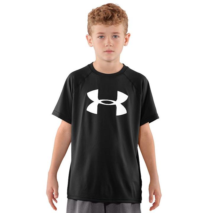 Boys 8-20 Under Armour Tech Logo Tee, Boy's, Size: Medium, Black