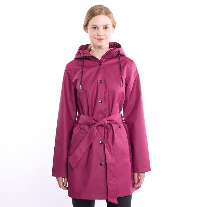 Women's Braetan Hooded Rain Jacket, Size: Xl, Pink