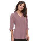 Women's Apt. 9&reg; High-low Hem Popover Tunic, Size: Large, Lt Purple