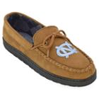 Men's North Carolina Tar Heels Microsuede Moccasins, Size: 8, Brown