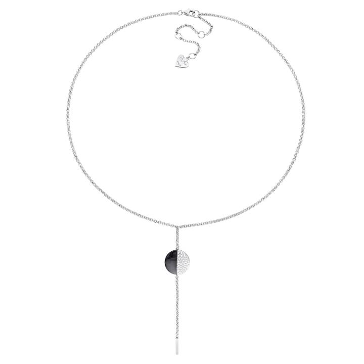 Stella Grace V19.69 Italia Two Tone Sterling Silver Moonlight Drop Necklace, Women's, Size: 18, Grey