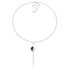 Stella Grace V19.69 Italia Two Tone Sterling Silver Moonlight Drop Necklace, Women's, Size: 18, Grey