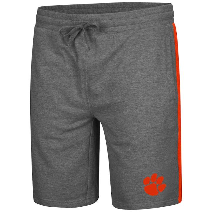 Men's Colosseum Clemson Tigers Sledge Ii Terry Shorts, Size: Large, Dark Grey