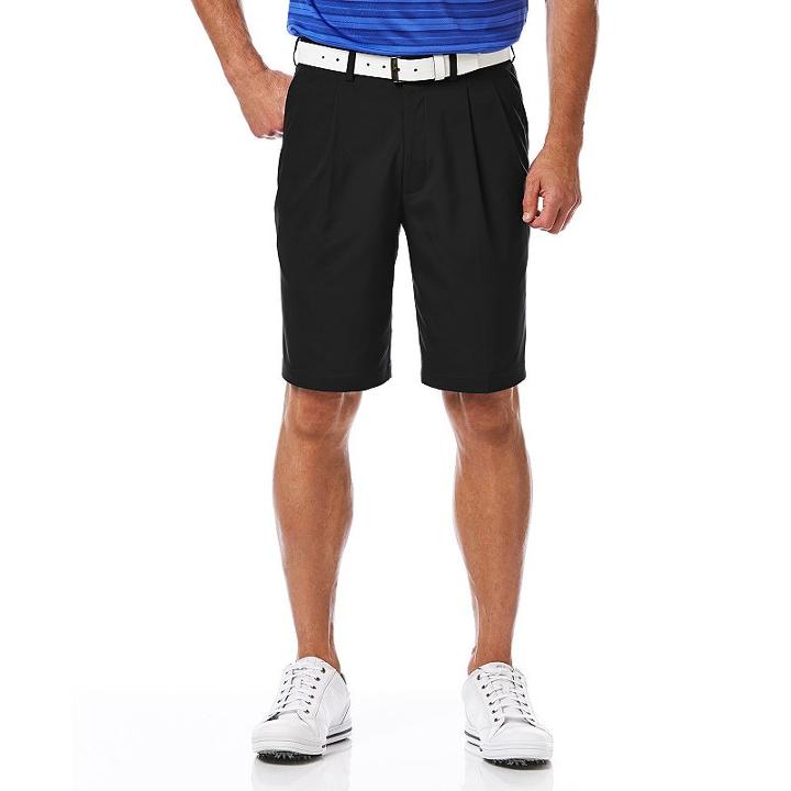 Men's Grand Slam Classic-fit Performance Double-pleated Golf Shorts, Size: 33, Oxford