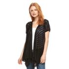 Women's World Unity Eyelet Cascade Cardigan, Size: Xs, Oxford