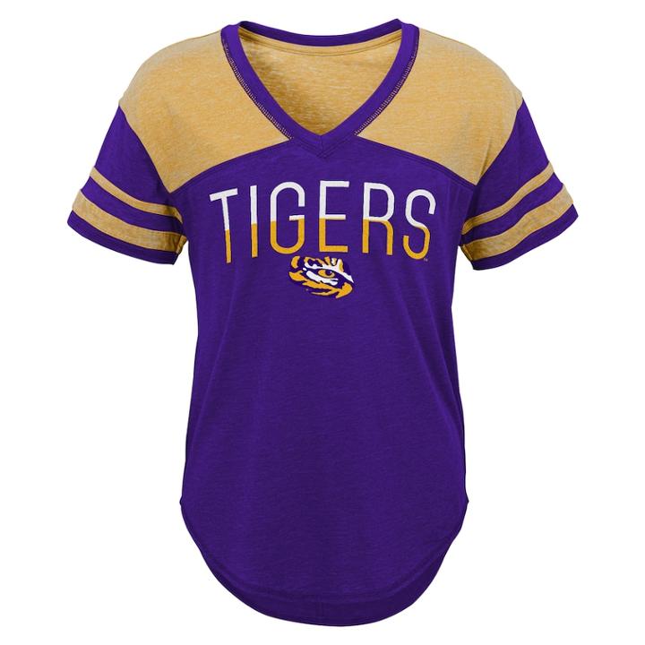 Juniors' Lsu Tigers Traditional Tee, Teens, Size: Large, Purple