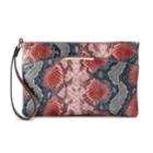 Jennifer Lopez Heather Snake Wristlet, Women's, Pink Ovrfl