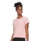 Women's Nike Gym Vintage Short Sleeve Top, Size: Xs, Pink