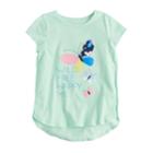 Girls 4-10 Jumping Beans&reg; Tulip Hem Printed Tee, Size: 4, Lt Green