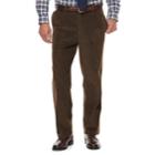 Men's Croft & Barrow&reg; Classic-fit Pleated Corduroy Pants, Size: 34x34, Dark Brown