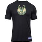 Men's Under Armour Milwaukee Bucks Primary Logo Tech Tee, Size: Xxl, Black