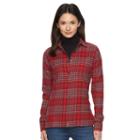 Women's Woolrich Flannel Shirt, Size: Medium, Drk Purple